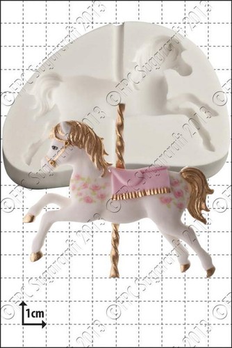 Moule silicone carrousel - silicone,