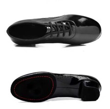 Hommes Garçons Brillant Cuir