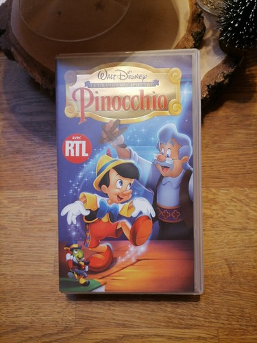 Vhs pinocchio walt - k7,