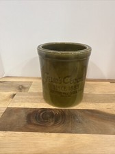 Le Grue's Creamery Crock / 3.5" / Stoneware / Since 1885 Your Butter & Egg Man