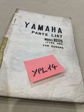 Yamaha RS125 type 480 RS 125 catalogue pièces détachées parts list moto