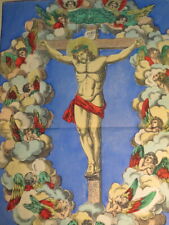 IMAGERIE POPULAIRE EPINAL GRAVURE JESUS CHRIST aux ANGES PUTTI PELLERIN 1870