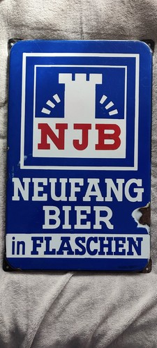 Plaque émaillée bière