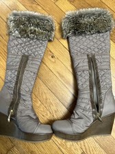 Guess GWpozita Textile/faux Fur Upper Balance Man Made. Size 6.5