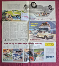 N°17032  / MORRIS  MINOR  1000 / grand dépliant  english text   8-1957