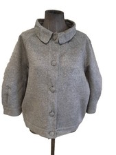 Magnifique Blouson Gris Prada Laine Angora Cachemire 38 Parfait État 