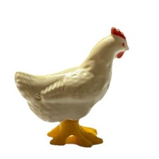 Playmobil yellowed white chicken 