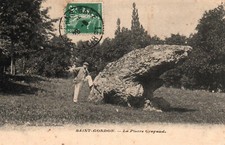 Old postcard 45 - Saint-Gondon (Loiret) - La Pierre Crapaud