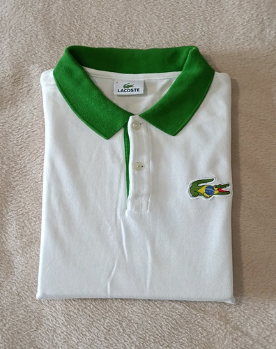 Polo lacoste blanc - polo,