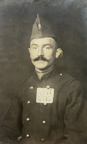 Photo poilu prisonnier guerre - prisonnier,