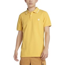 Timberland Polo pour Homme Printed Logo Millers River Jaune