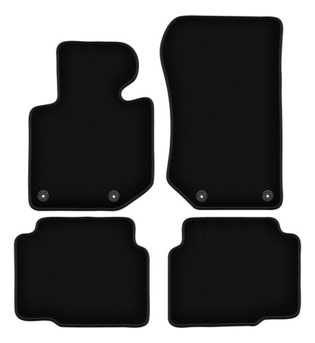 Tapis sol velours noir - de,