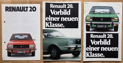 Renault r20 80s brochure - r20,