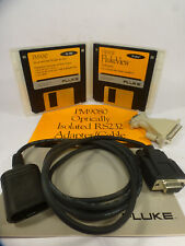 FLUKE PM9080 & SW90W software optical interface cable RS232 for scopemeter