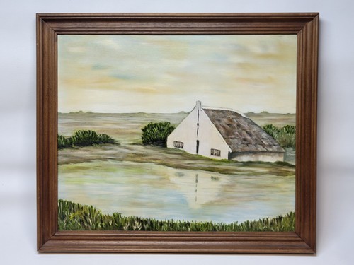 Tableau peinture camargue - tableau,
