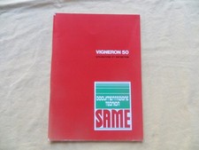 Tracteur SAME Vigneron 50 - manuel utilisation et entretien - 1982