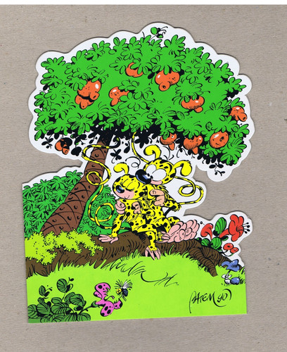 Marsupilami batem ex libris - , ex-libris
