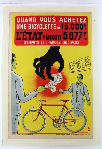 Affiche vélo ancien - vélo,