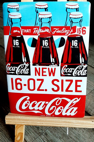 Coca cola plaque carte - -,