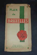 c. 1920 De Boeck Plan de Bruxelles (Brussels)