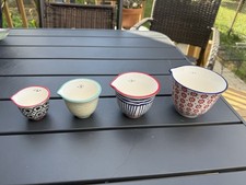 Ensemble de 4 tasses à mesurer en céramique colorées – 1/4, 1/3, 1/2, 1 tasse