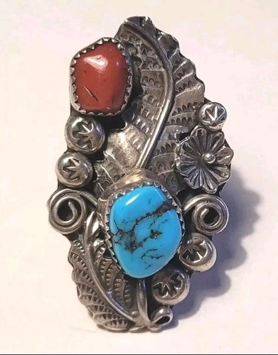 Bague navajo ancienne - ancienne, argent