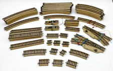 (66) MARKLIN TRAIN TRACKS CURVED 5100, 5200 & 5120, STRAIGHT 5106, SWITCHES, ETC