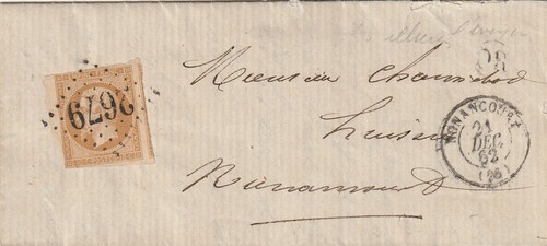 Nonancourt lettre 1862 - nonancourt,