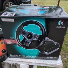 Logitech PS3 Driving Force Wireless Steering Wheel  W/ Box & Dongle