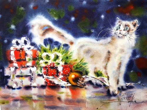 Peinture originale aquarelle