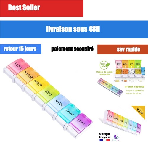 Pilulier semainier jours one - semainier,