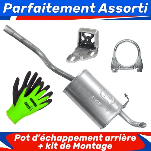 Pot échappement arrière - pot, d’échappement