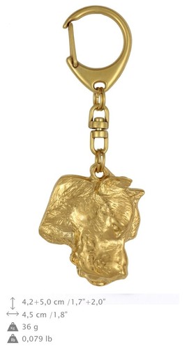 Dogue argentin porte clés - dogue,