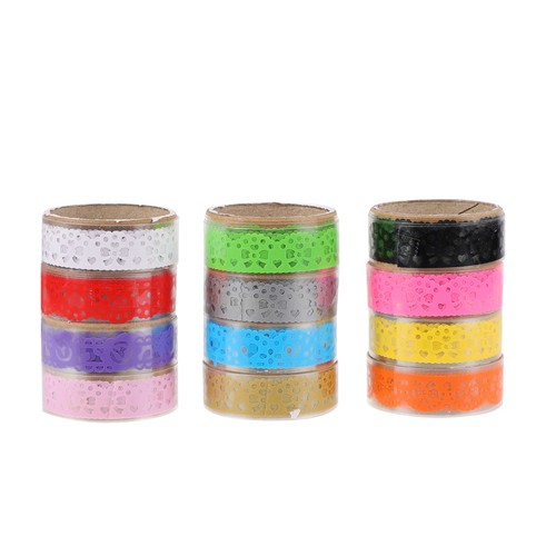 Pcs ruban adhesif - 12, decoratif