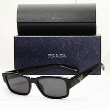 Prada Sunglasses Black Triangle Logo Symbole PR07ZV VPR 07Z 1AB-1O1