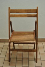 Chaise pliante bois jardin design vintage