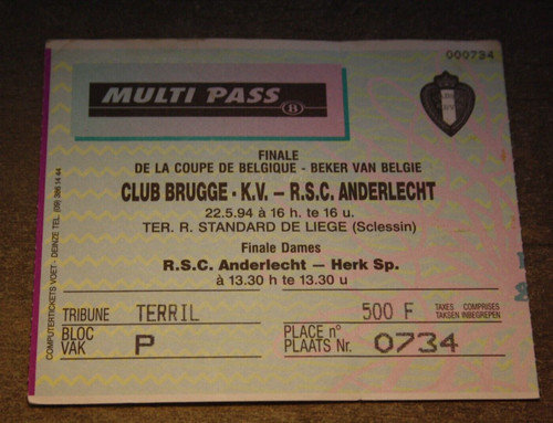 Ticket club brugge v - club,