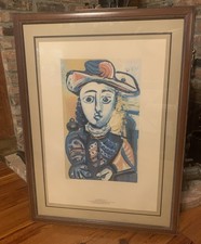 Pablo Picasso, Jeune Femme Assise dans un Fauteuil, Lithograph on Arches