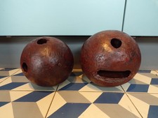 ANCIEN 2 BOULE BOIS 1900-pour