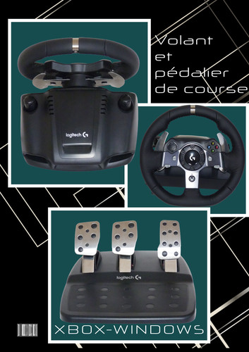 Volant pédalier logitech - volant, +