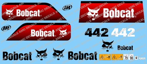 Bobcat 442 mini digger decal - mini,