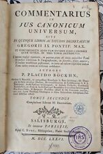 1776, COMMENTAIRE sur droit canonique universel, Livre latin, Pape Grégoire IX