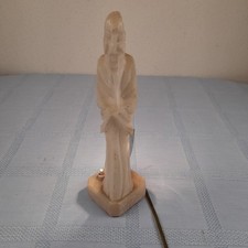 Lampe statue sage en albâtre