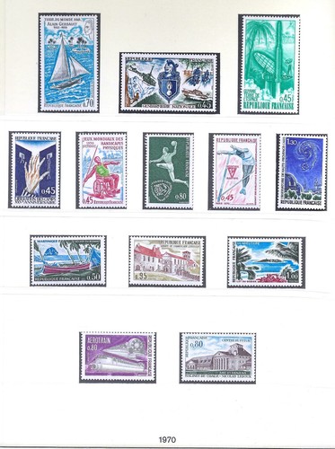 Timbres france années - france, à