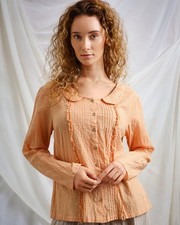 Chemisier femme Ewa i Walla orange Matilda manches longues style haut PRIX CO...