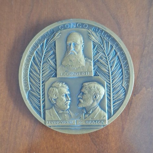 Médaille bronze congo - bronze, belge