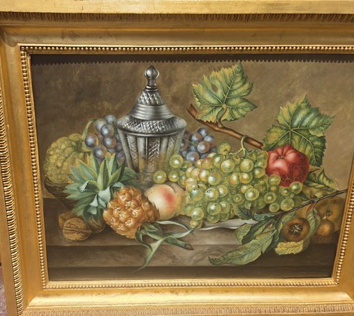 Antique painting still life - still,