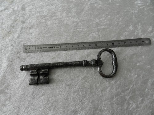 Old large wrought iron key