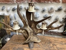 Very Beautiful Traditional Scandinavian Wooden Reindeer Carved Chandelier Design 1960