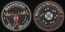 France SB Sous Bock Beermat Brasserie Rich'Mousse Richemont Beers
